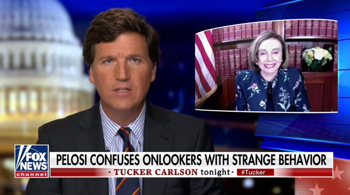 tucker carlson talking about nancy pelosi's new phrase