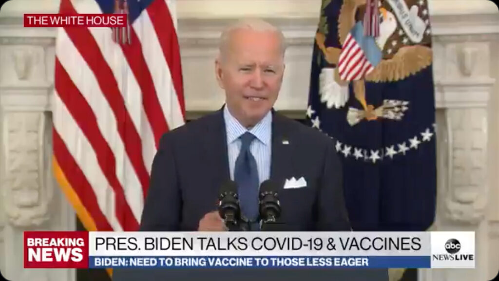 biden vaccines dot gum