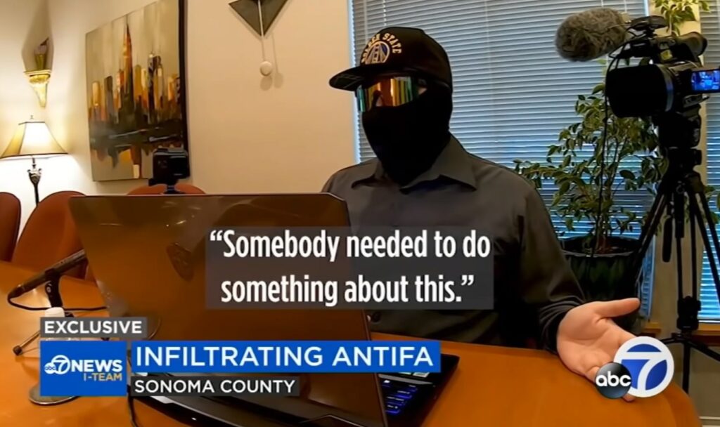 trump supporter infiltrates antifa