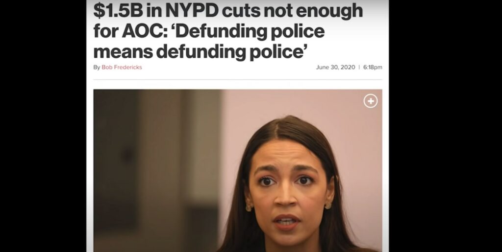 aoc police defunding